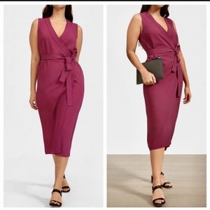 The Japanese GoWeave Sleeveless Wrap Dress